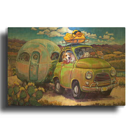 'Duck And Cover' By CR Townsend Gold Metal Wall Art
