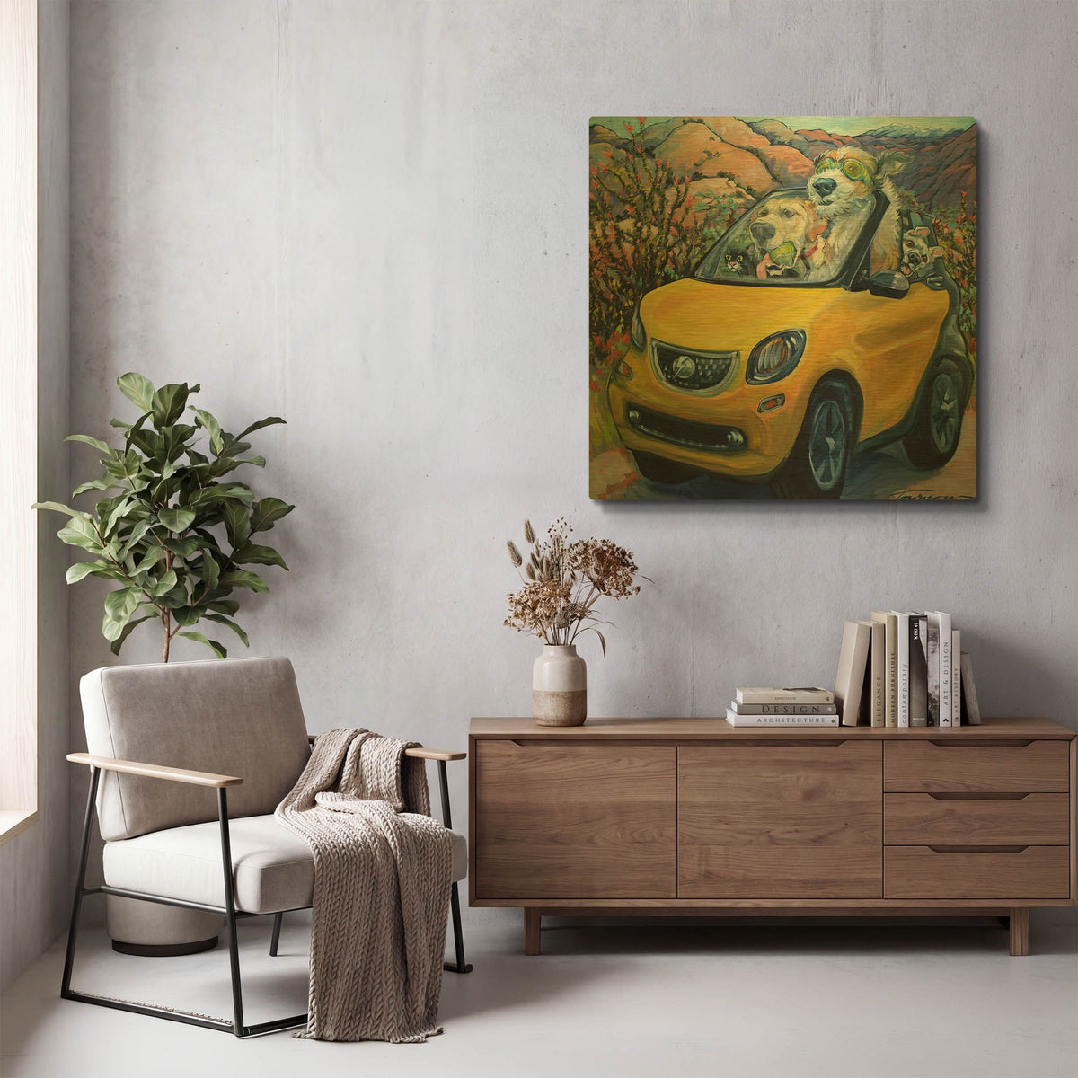 'Fully Charged' By CR Townsend Gold Metal Wall Art