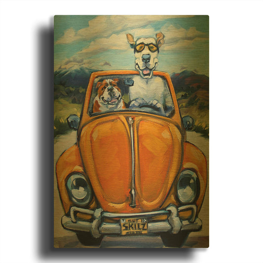'Got Skills Will Travel' By CR Townsend Gold Metal Wall Art