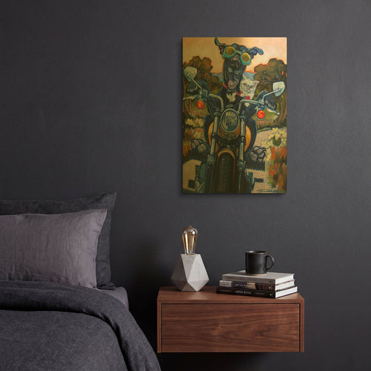 'Under An Orange Sky' By CR Townsend Gold Metal Wall Art