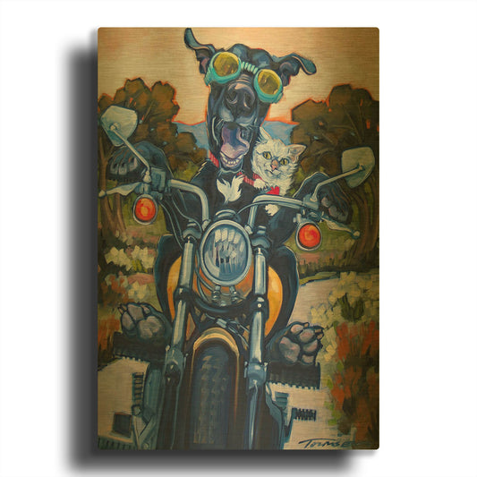 'Under An Orange Sky' By CR Townsend Gold Metal Wall Art