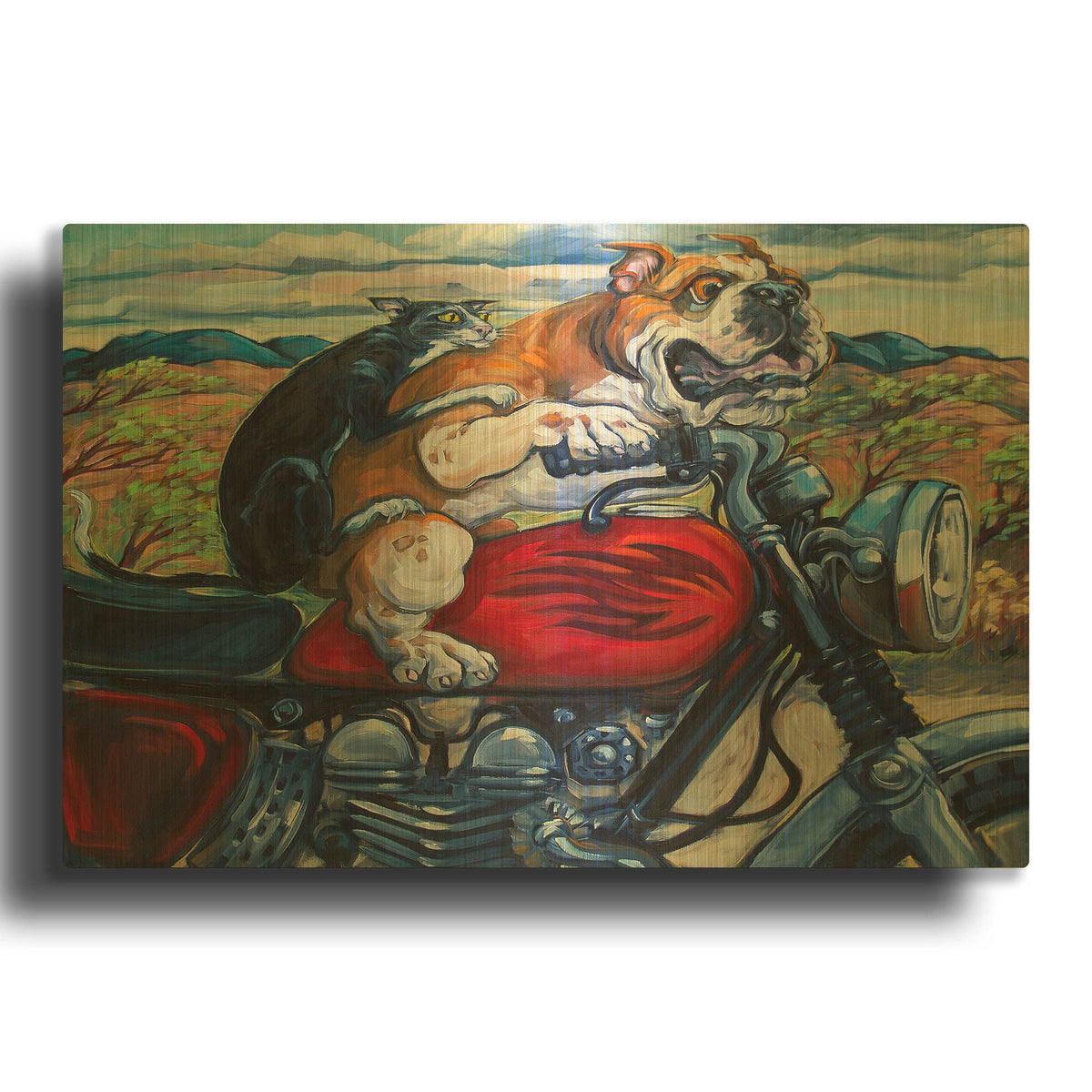 'Zippity Do Da' By CR Townsend Gold Metal Wall Art
