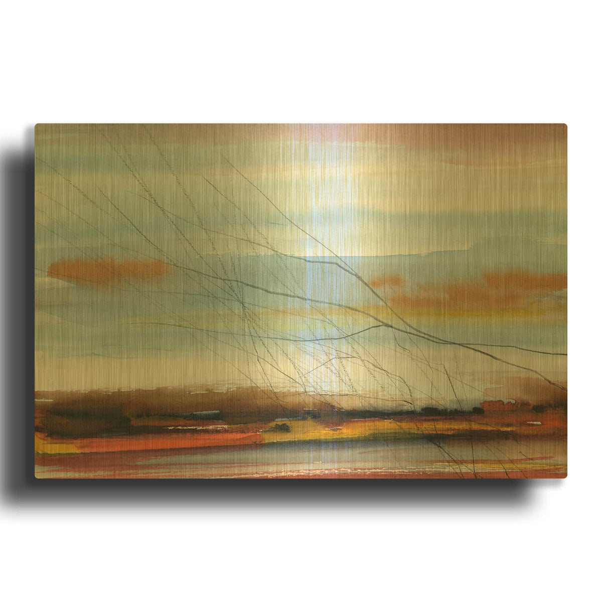 'Still Air' By Caryn Vainio Gold Metal Wall Art