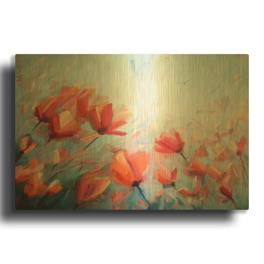 'Dreaming In Full Color' By Holly Van Hart Gold Metal Wall Art