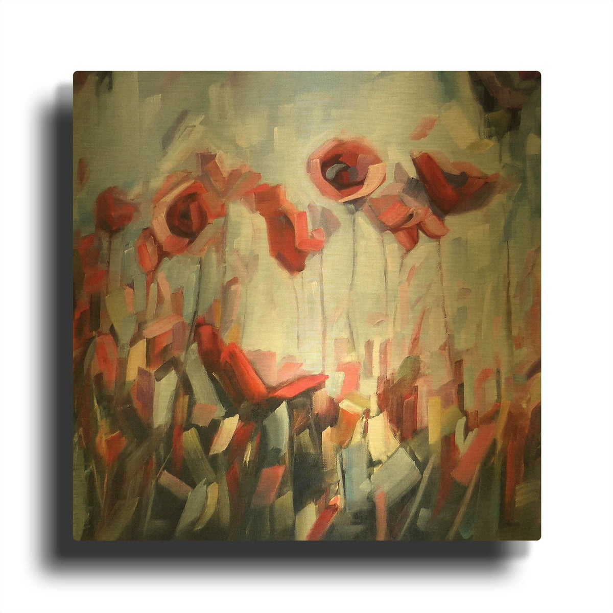 'Enraptured' By Holly Van Hart Gold Metal Wall Art