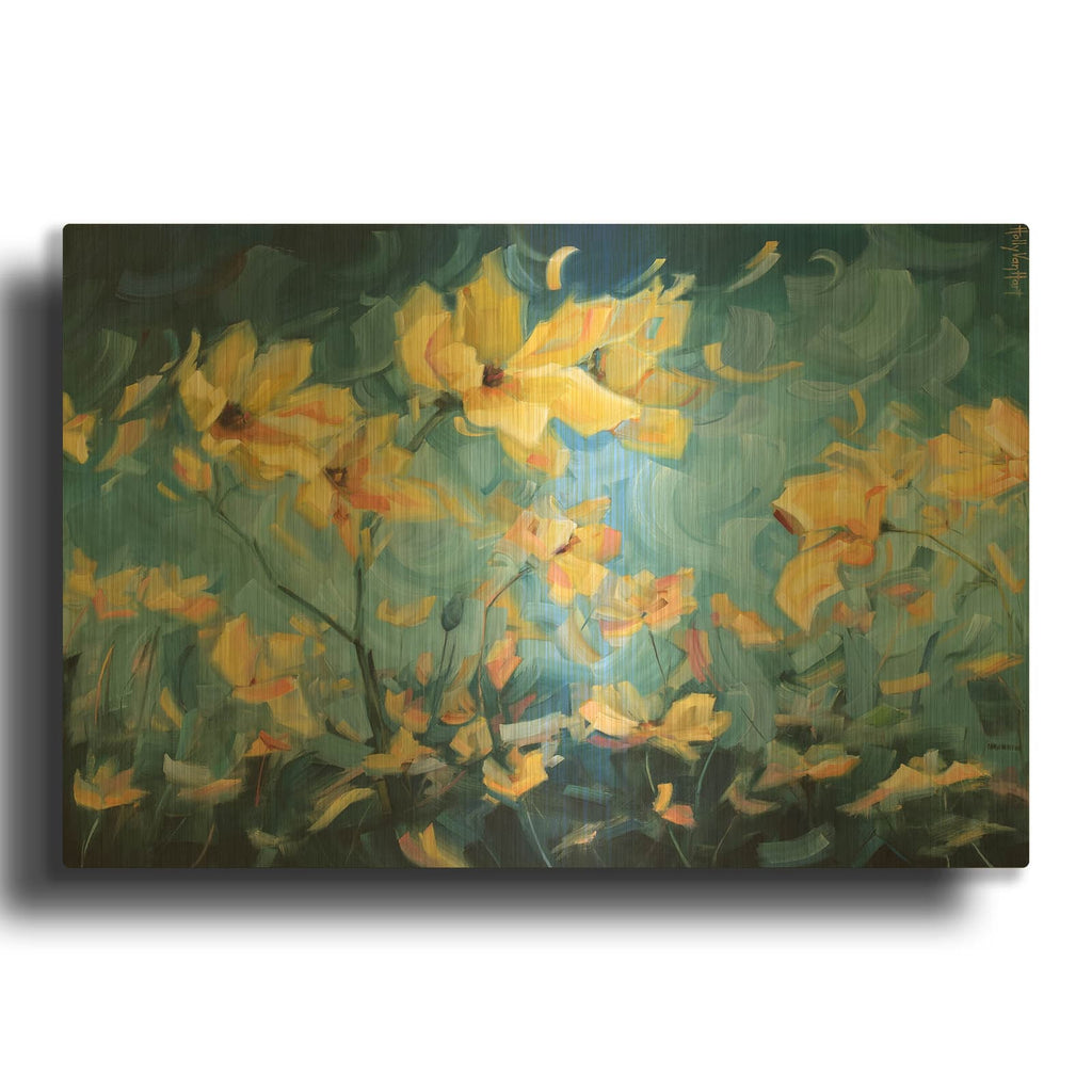 'How Dreams Are Made' By Holly Van Hart Gold Metal Wall Art