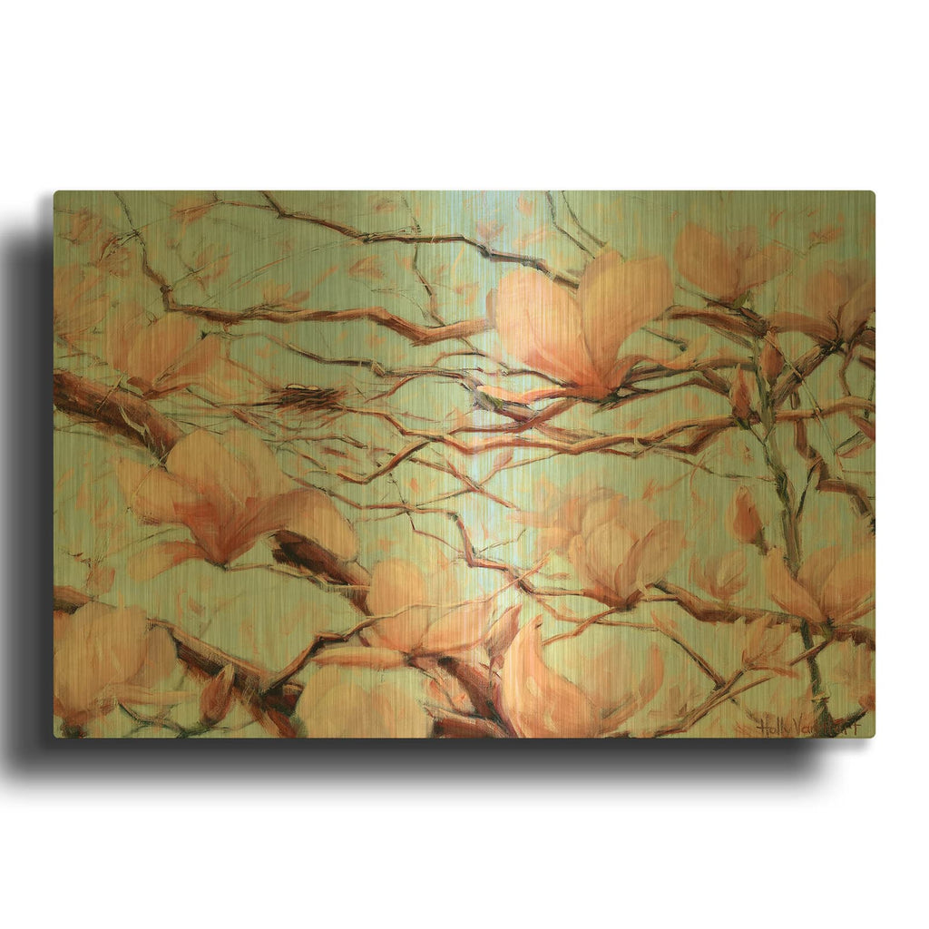 'Outside My Window' By Holly Van Hart Gold Metal Wall Art