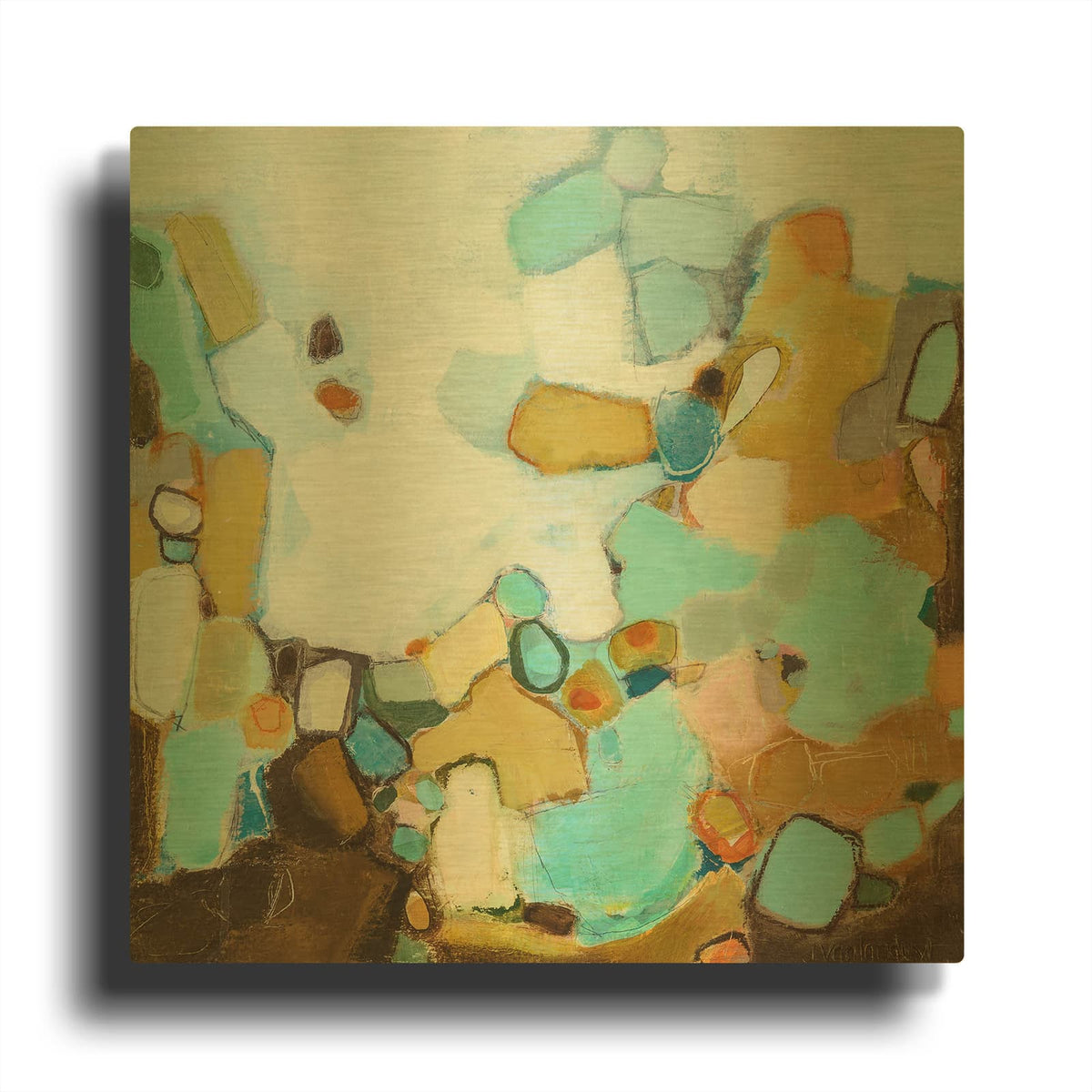 'Along The Way' By Jamie Van Landuyt Gold Metal Wall Art