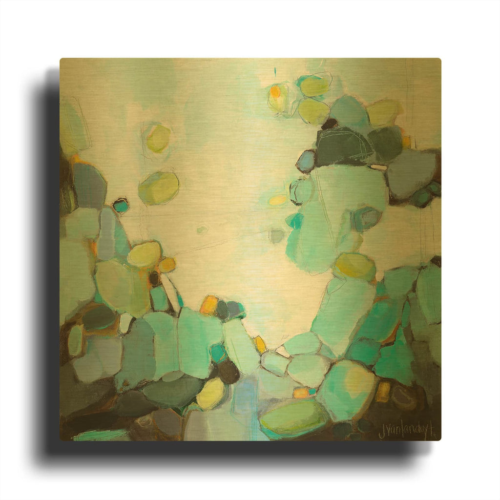 'Freshwater' By Jamie Van Landuyt Gold Metal Wall Art