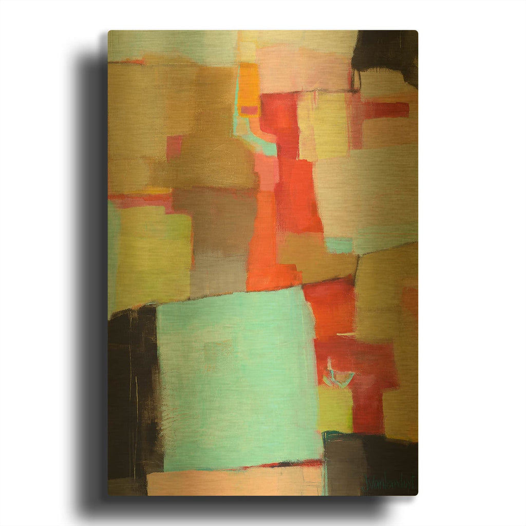 'Jigsaw' By Jamie Van Landuyt Gold Metal Wall Art