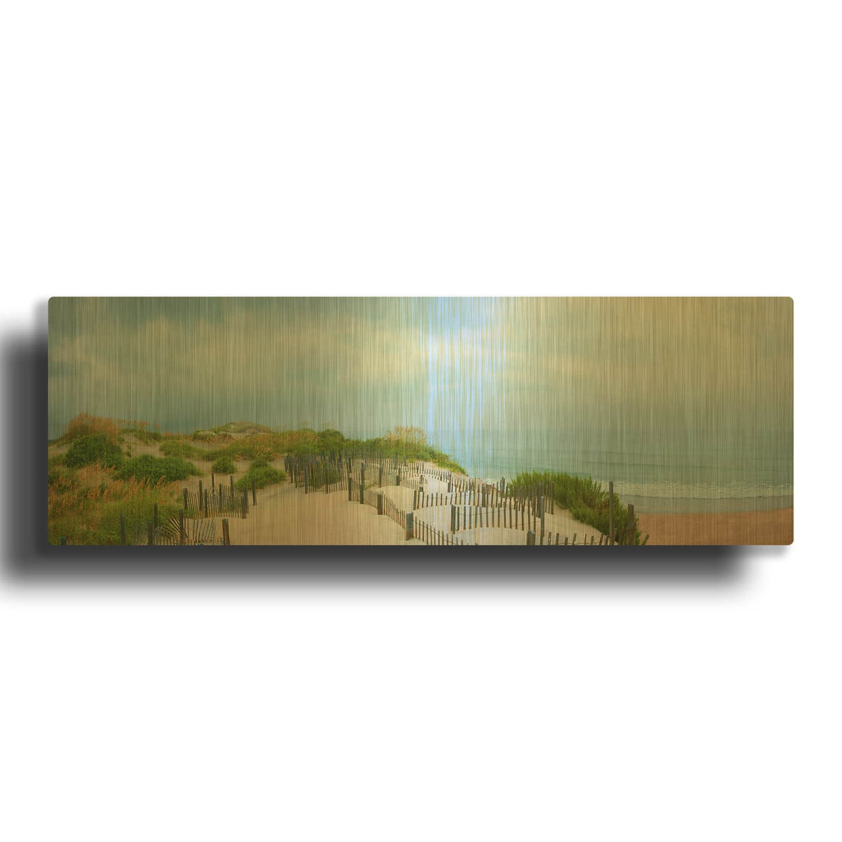 'Dunetop' By Steve Vaughn Gold Metal Wall Art