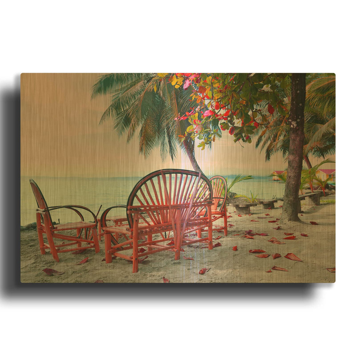 'Good Morning' By Steve Vaughn Gold Metal Wall Art