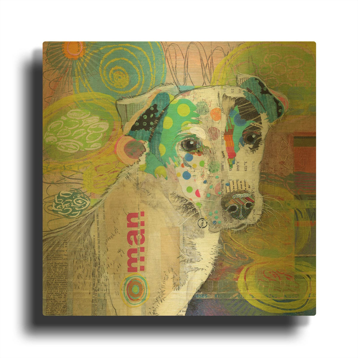 'The Ham Man' By Judy Verhoeven Gold Metal Wall Art