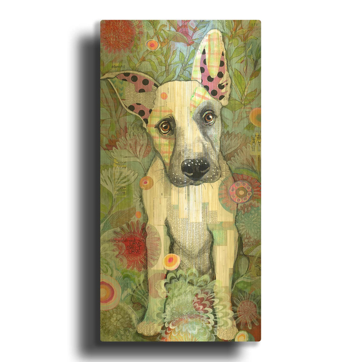 'Zo Zo Girl' By Judy Verhoeven Gold Metal Wall Art