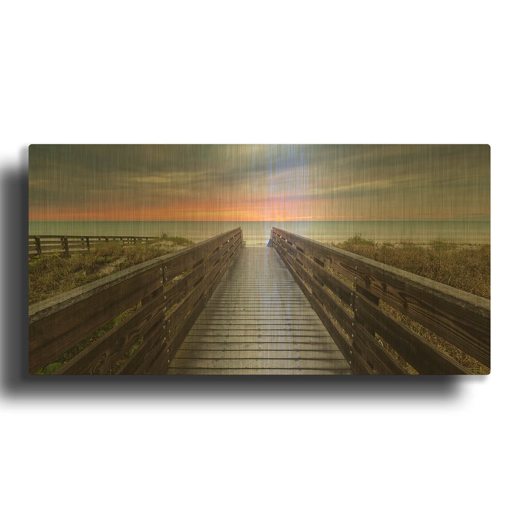 'At Day' By Andrew Vernon Gold Metal Wall Art