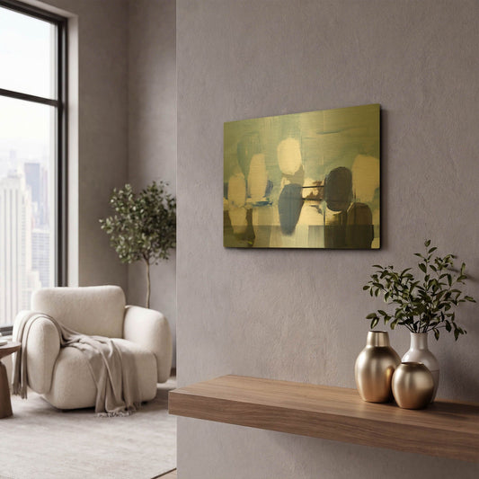 'Spatial Composition 02' By Stephanie Villafane Gold Metal Wall Art