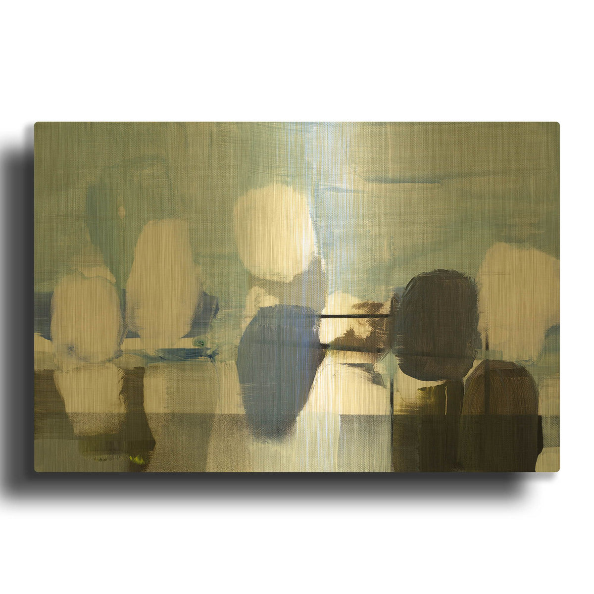 'Spatial Composition 02' By Stephanie Villafane Gold Metal Wall Art