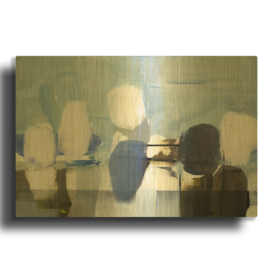 'Spatial Composition 02' By Stephanie Villafane Gold Metal Wall Art
