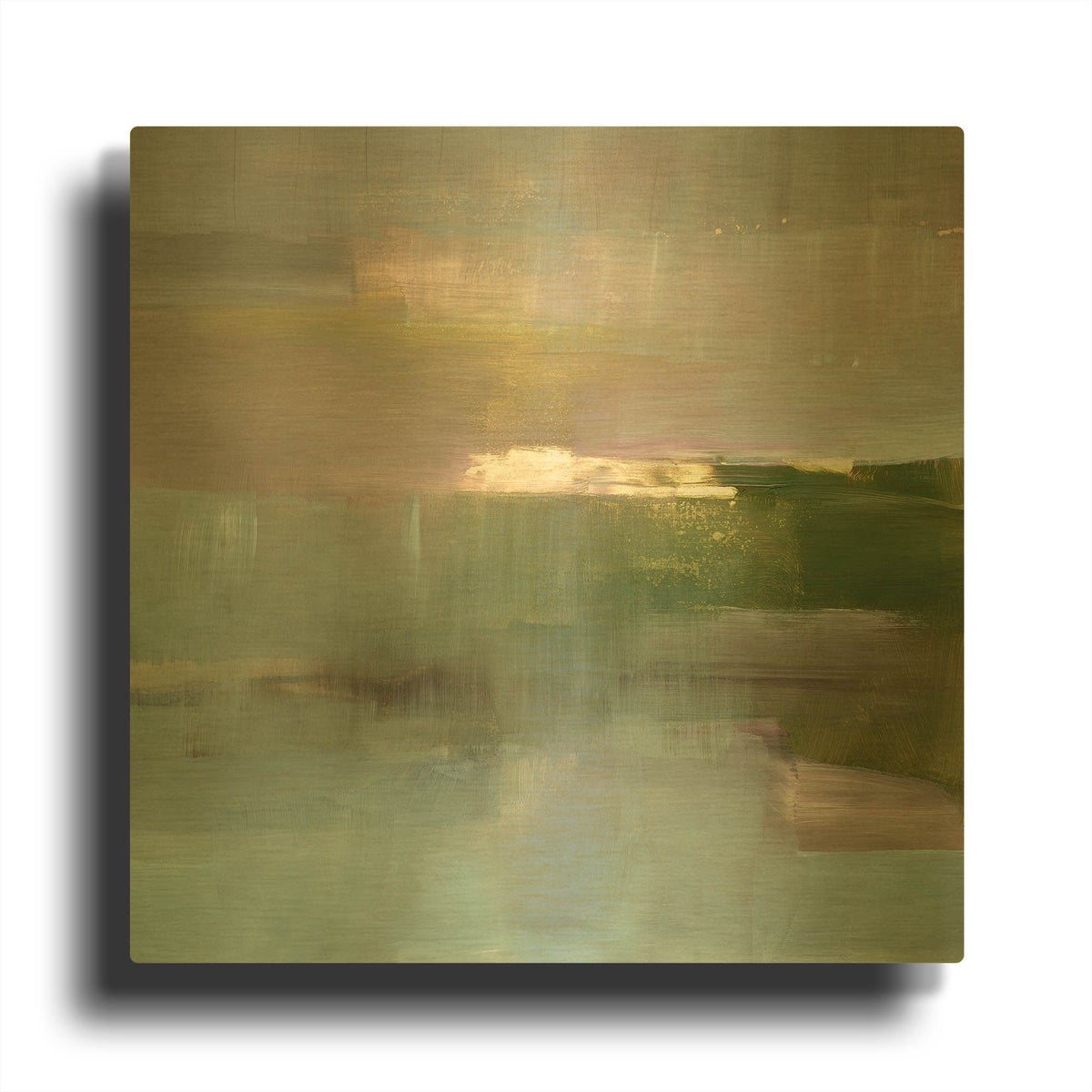 'Spatial Composition 07' By Stephanie Villafane Gold Metal Wall Art