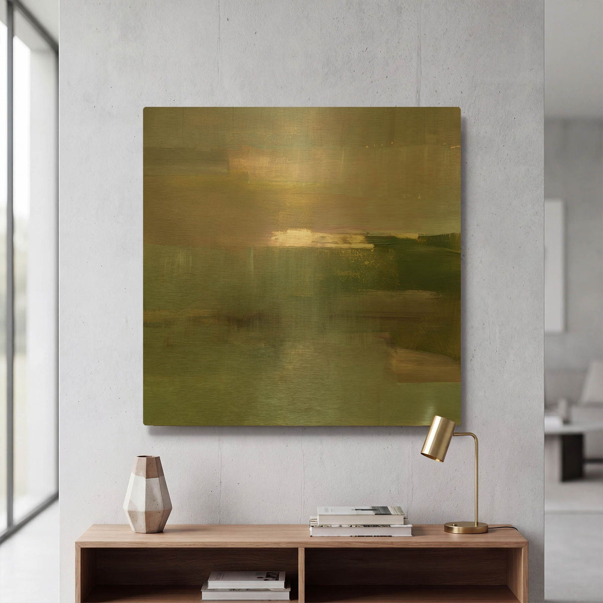 'Spatial Composition 07' By Stephanie Villafane Gold Metal Wall Art