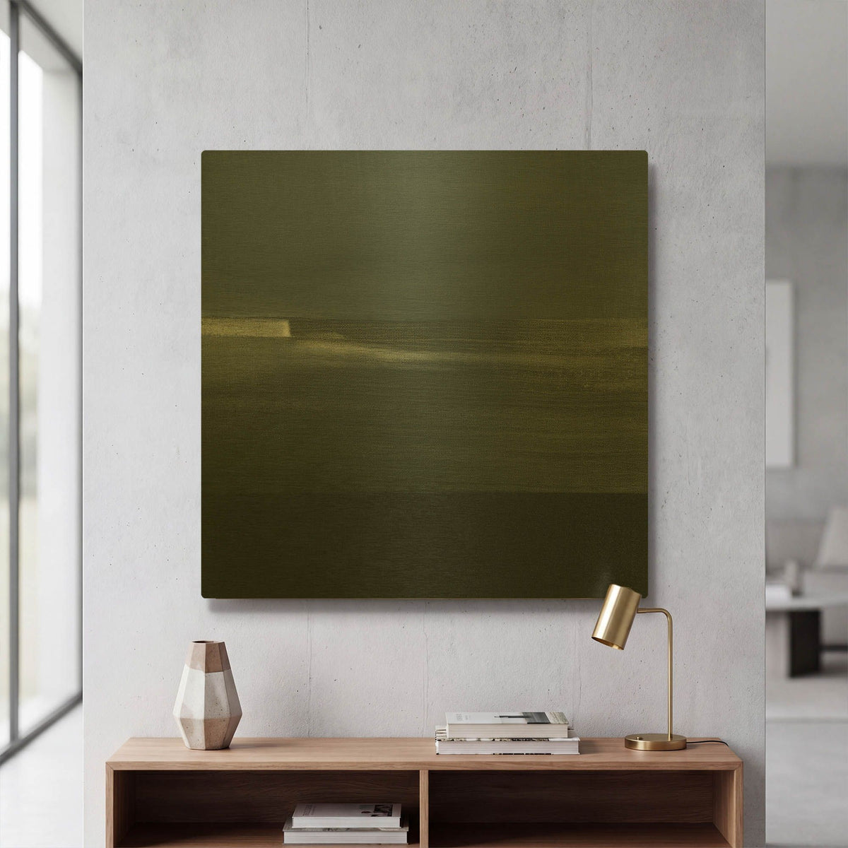 'Spatial Composition 10' By Stephanie Villafane Gold Metal Wall Art