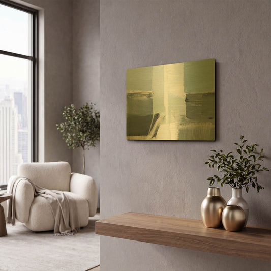 'Spatial Composition 12' By Stephanie Villafane Gold Metal Wall Art
