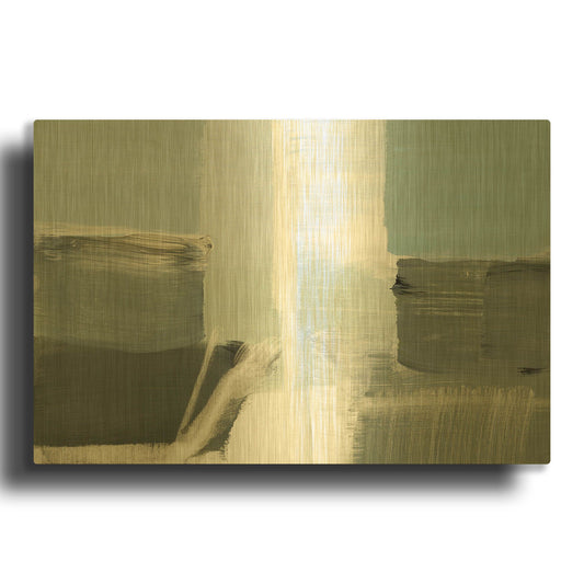 'Spatial Composition 12' By Stephanie Villafane Gold Metal Wall Art