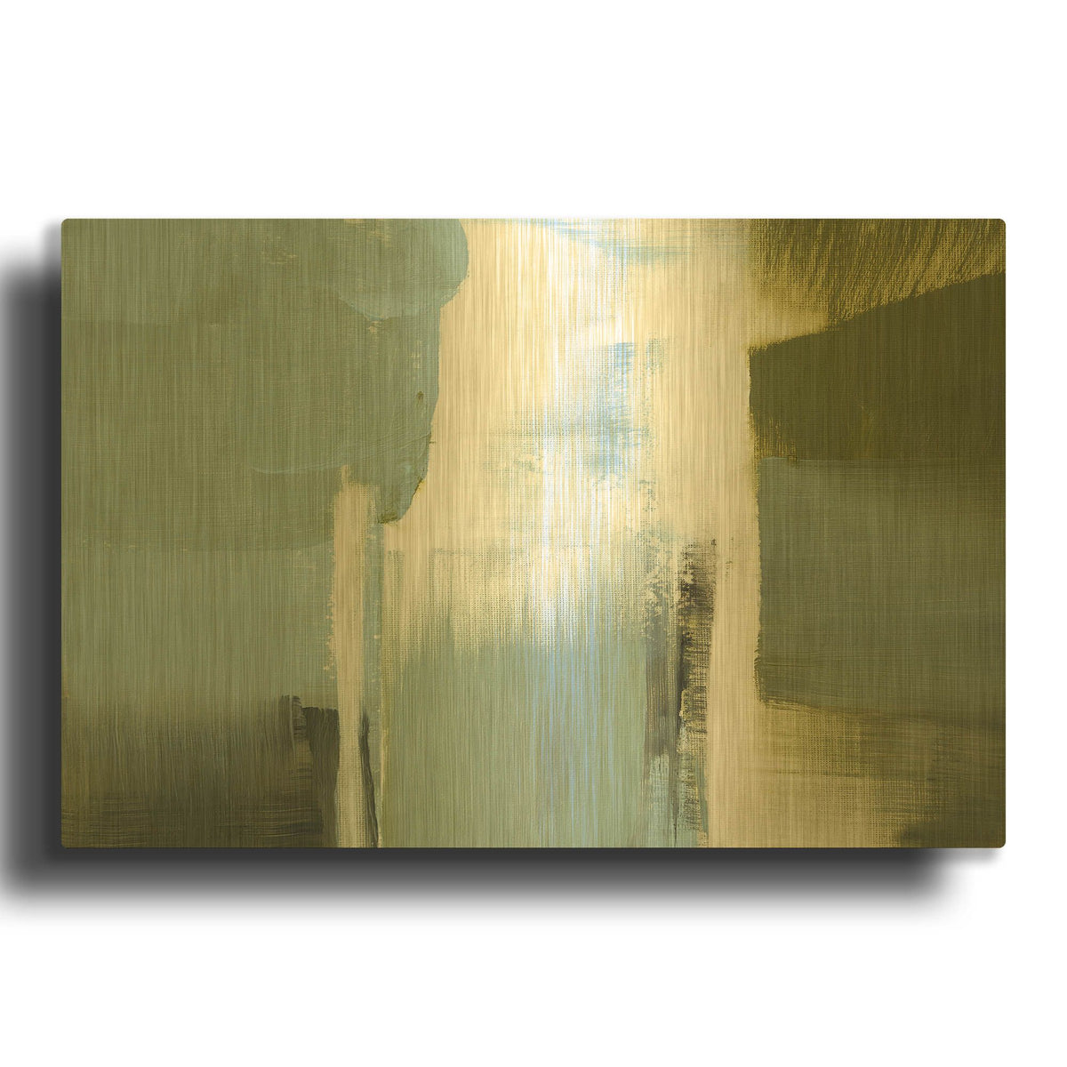 'Spatial Composition 13' By Stephanie Villafane Gold Metal Wall Art