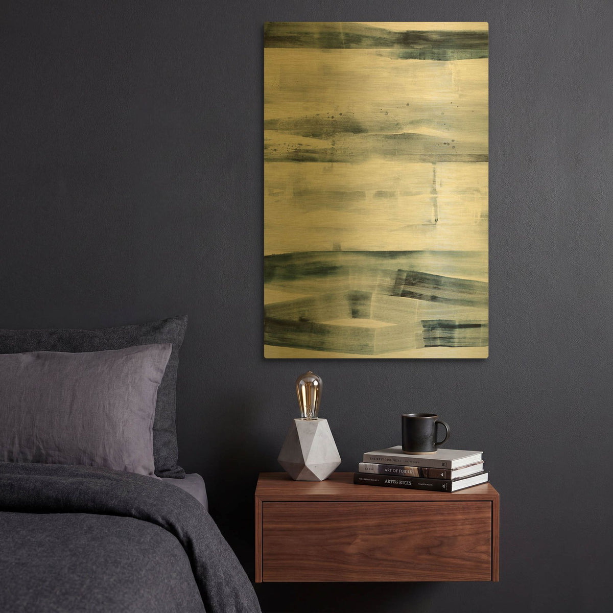 'Spatial Composition 16' By Stephanie Villafane Gold Metal Wall Art