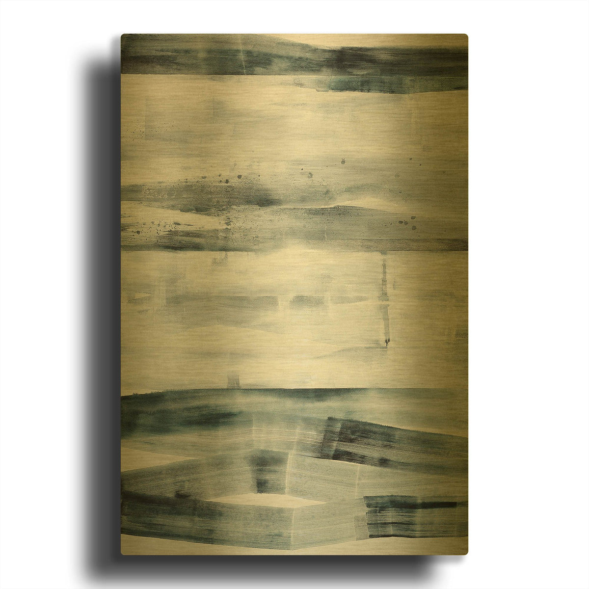 'Spatial Composition 16' By Stephanie Villafane Gold Metal Wall Art