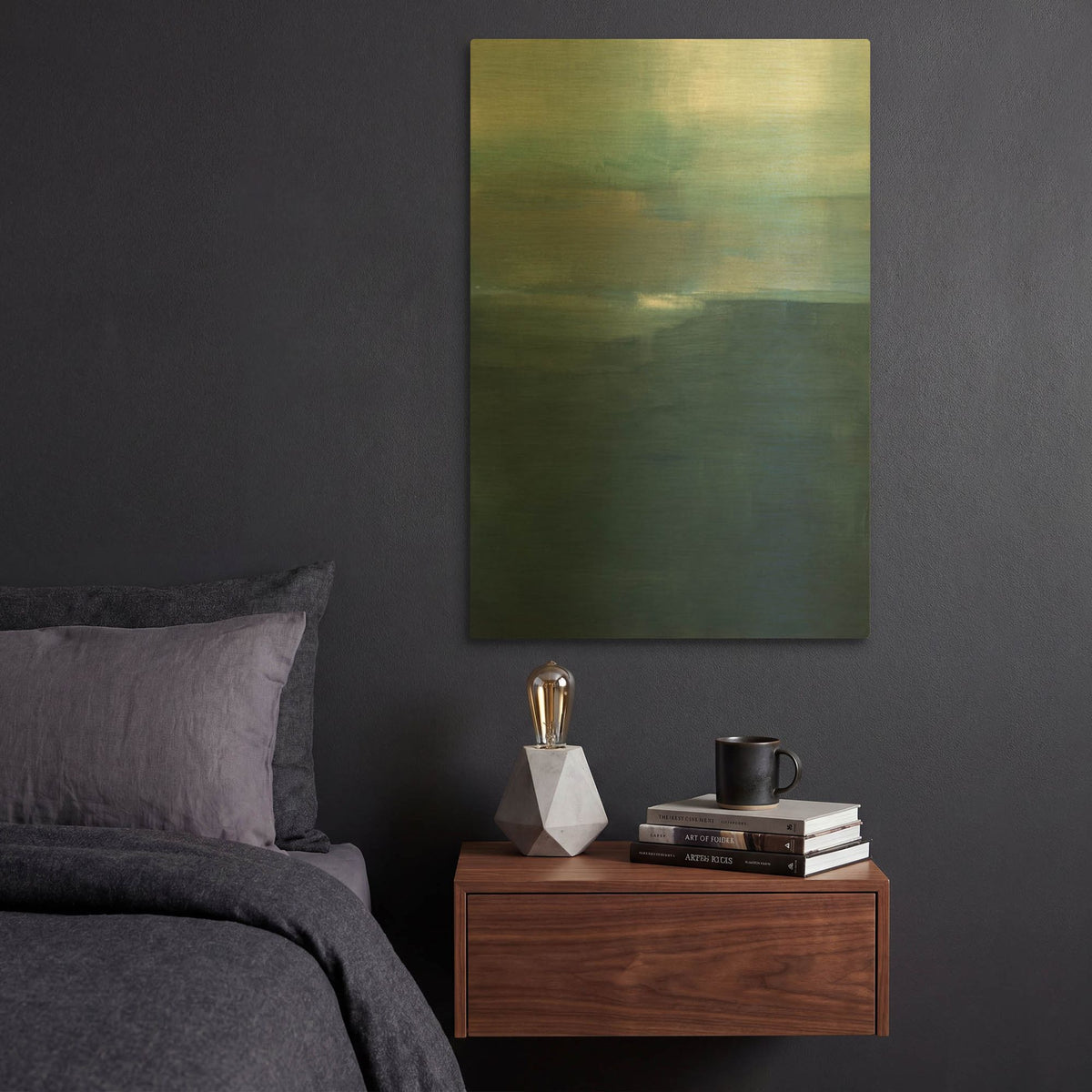 'Spatial Composition 18B' By Stephanie Villafane Gold Metal Wall Art
