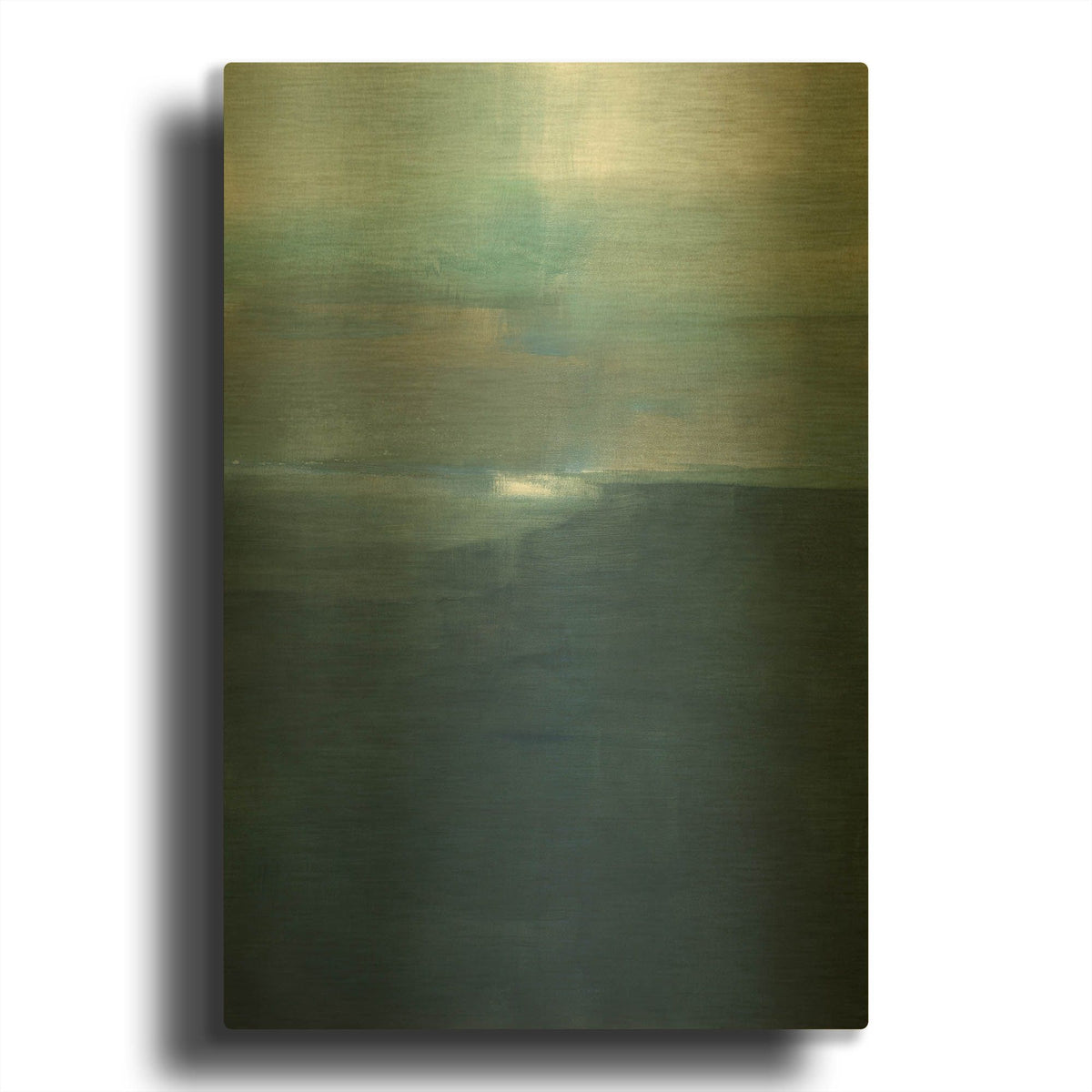 'Spatial Composition 18B' By Stephanie Villafane Gold Metal Wall Art