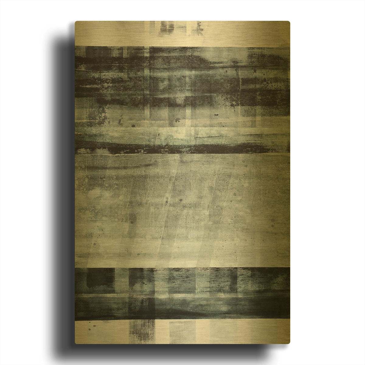 'Spatial Composition 20' By Stephanie Villafane Gold Metal Wall Art
