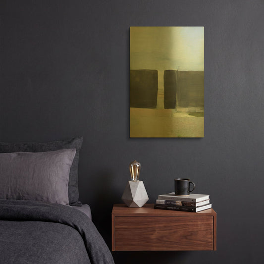 'Spatial Composition 20B' By Stephanie Villafane Gold Metal Wall Art