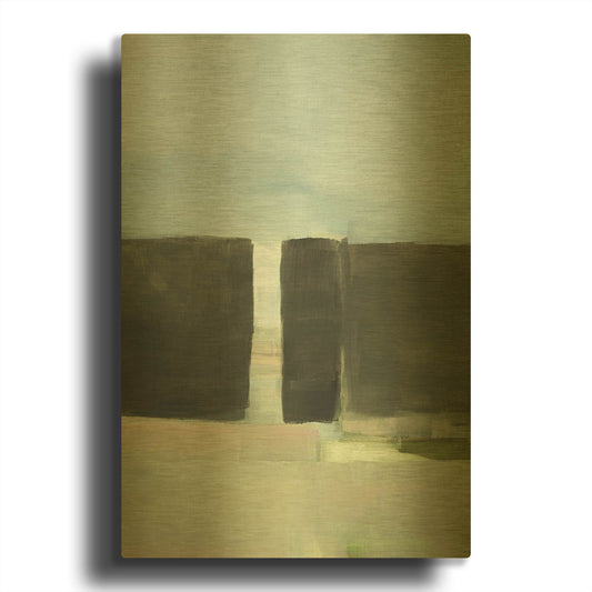 'Spatial Composition 20B' By Stephanie Villafane Gold Metal Wall Art