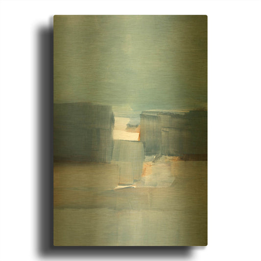 'Spatial Composition 21' By Stephanie Villafane Gold Metal Wall Art