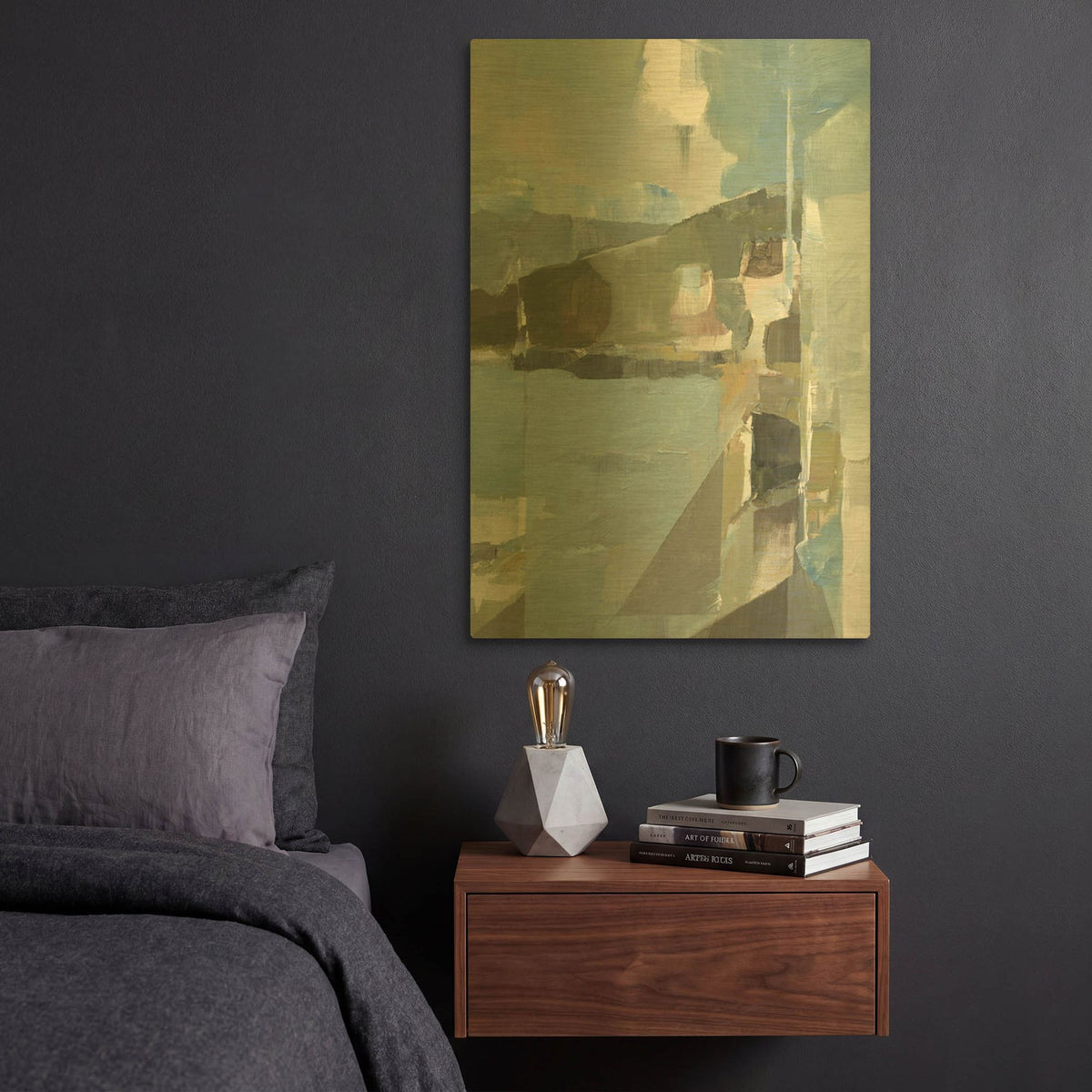 'Spatial Composition 28B' By Stephanie Villafane Gold Metal Wall Art