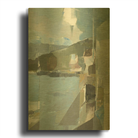 'Spatial Composition 28B' By Stephanie Villafane Gold Metal Wall Art