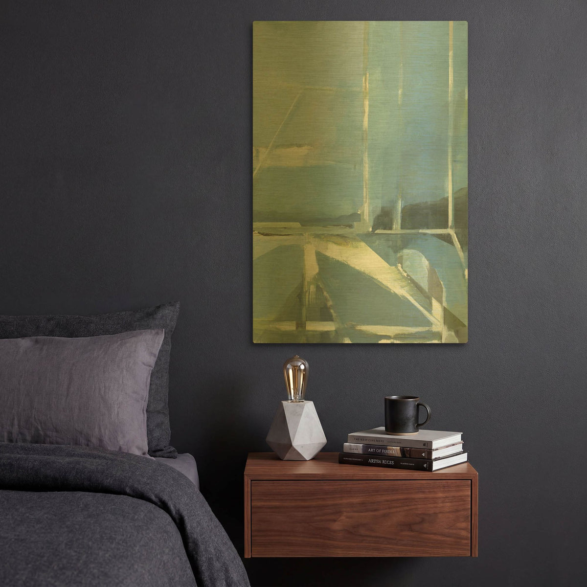 'Spatial Composition 31' By Stephanie Villafane Gold Metal Wall Art