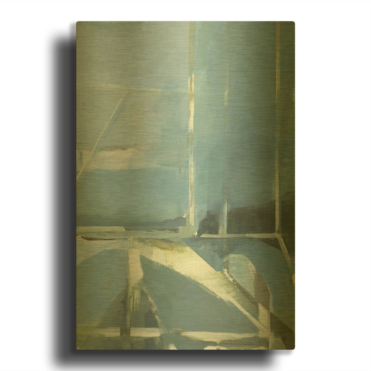 'Spatial Composition 31' By Stephanie Villafane Gold Metal Wall Art