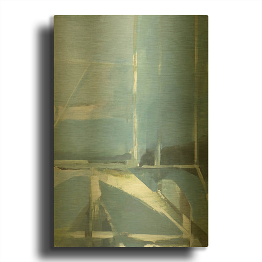 'Spatial Composition 31' By Stephanie Villafane Gold Metal Wall Art