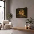'Golden Lion' By David Stribbling Gold Metal Wall Art