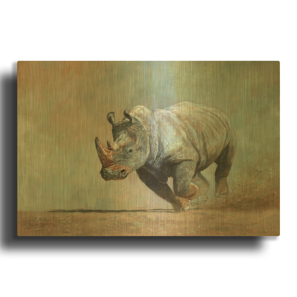 'Thunder Road' By David Stribbling Gold Metal Wall Art