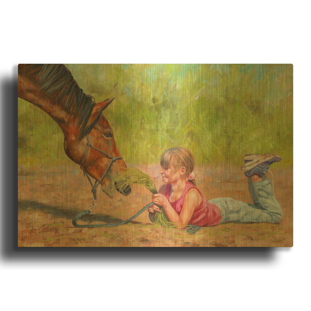 'Best Friends' By David Stribbling Gold Metal Wall Art