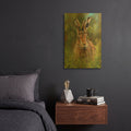 'Hare 2' By David Stribbling Gold Metal Wall Art