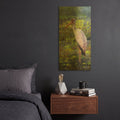 'Yellow Billed Stork' By David Stribbling Gold Metal Wall Art