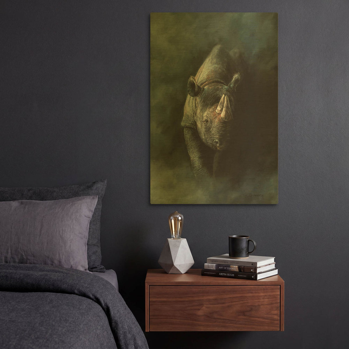 'Seen Not Shot' By David Stribbling Gold Metal Wall Art