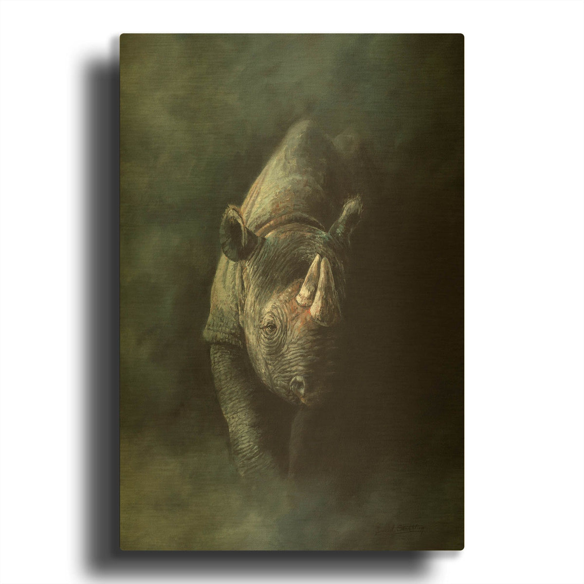 'Seen Not Shot' By David Stribbling Gold Metal Wall Art