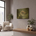 'Bear Splash' By David Stribbling Gold Metal Wall Art
