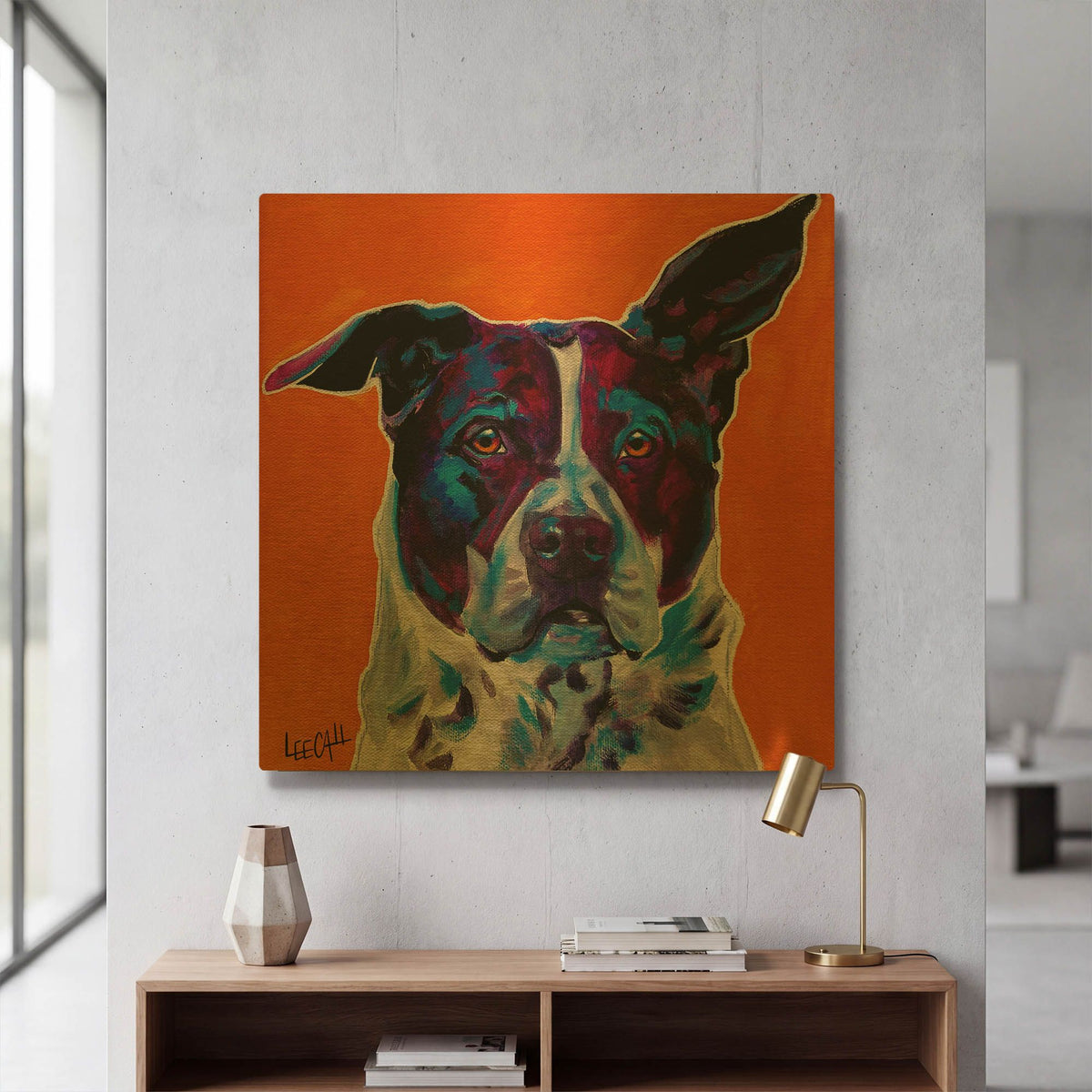 'Ralf' By Dawg Painter Gold Metal Wall Art